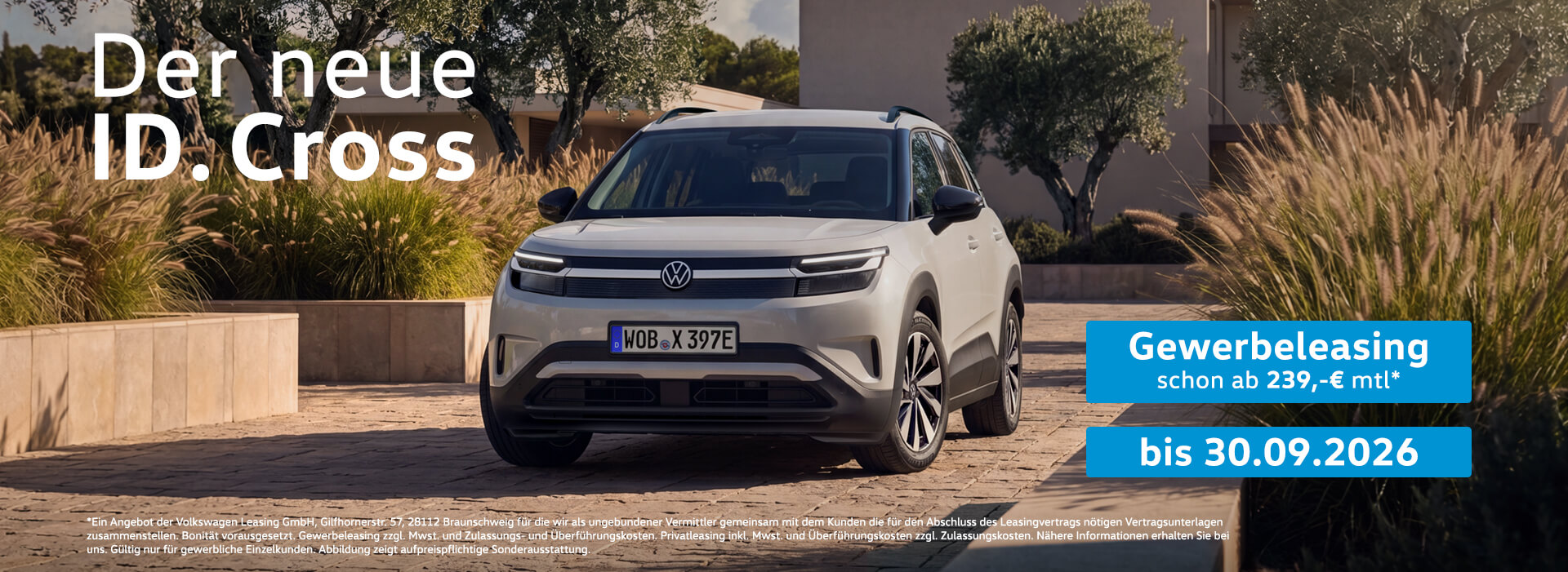 VW ID. Cross Gewerbeleasing Autohaus Schürer GmbH & Co. KG Dießen am Ammersee