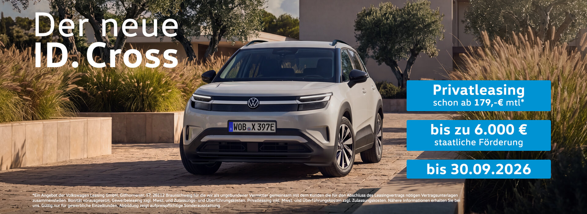 VW ID. Cross Privatleasing Autohaus Schürer GmbH & Co. KG Dießen am Ammersee