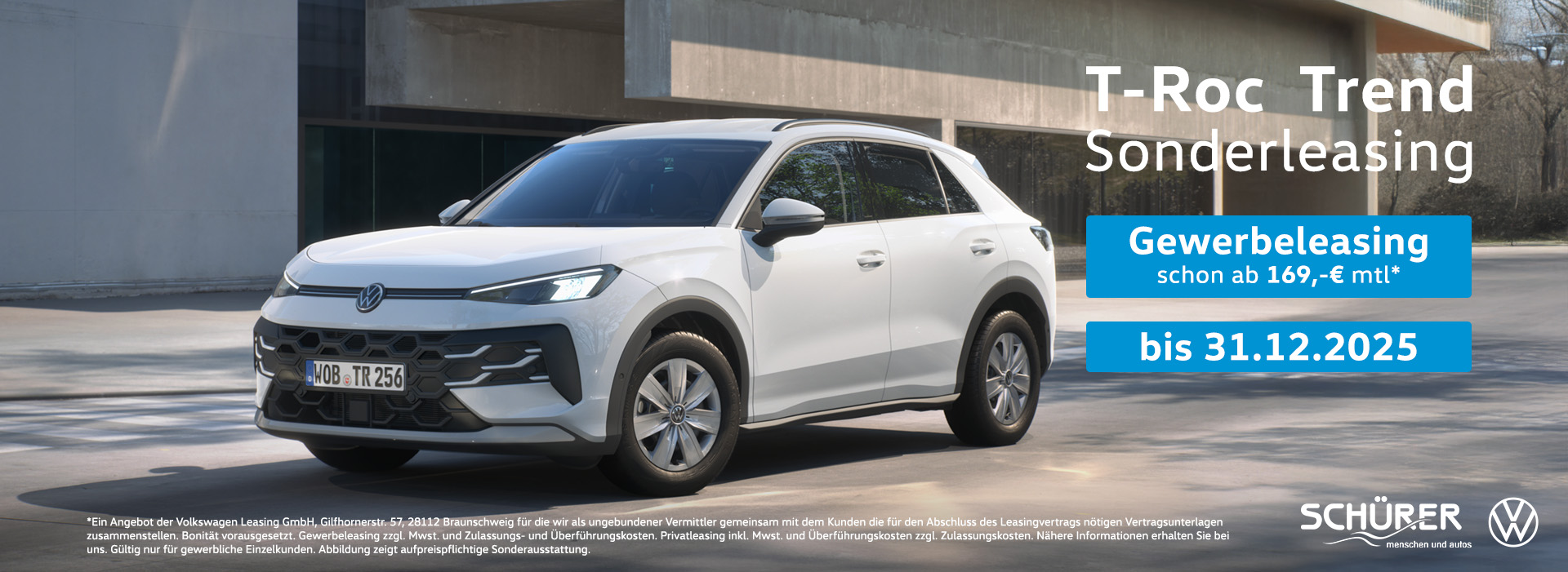 VW T-Roc Trend Gewerbeleasing Autohaus Schürer GmbH & Co. KG Dießen am Ammersee