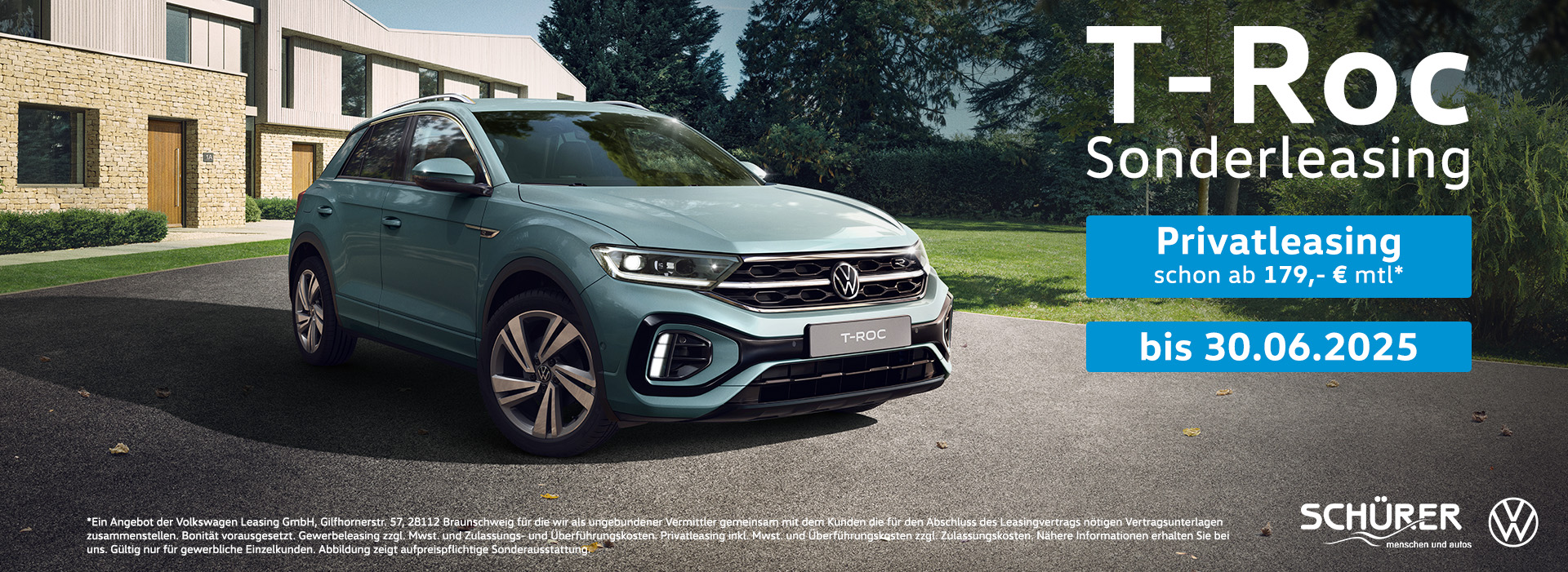 VW T-Roc Privatleasing Autohaus Schürer GmbH & Co. KG Dießen am Ammersee