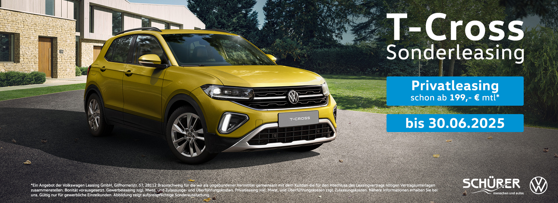 VW T-Cross Privatleasing Autohaus Schürer GmbH & Co. KG Dießen am Ammersee