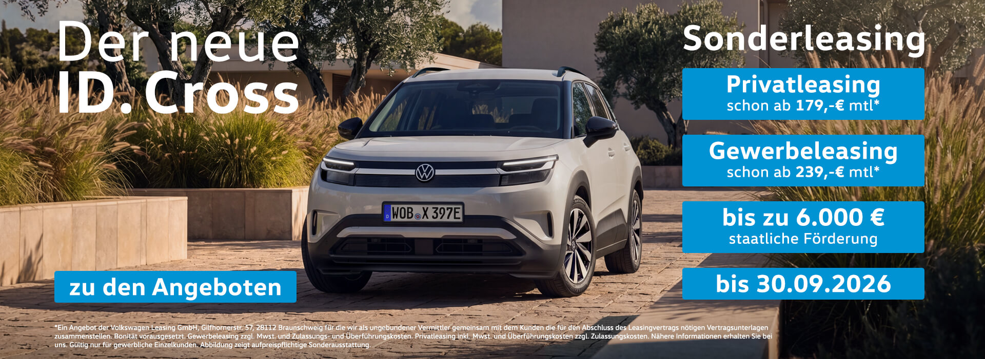 VW ID. Cross Sonderleasing