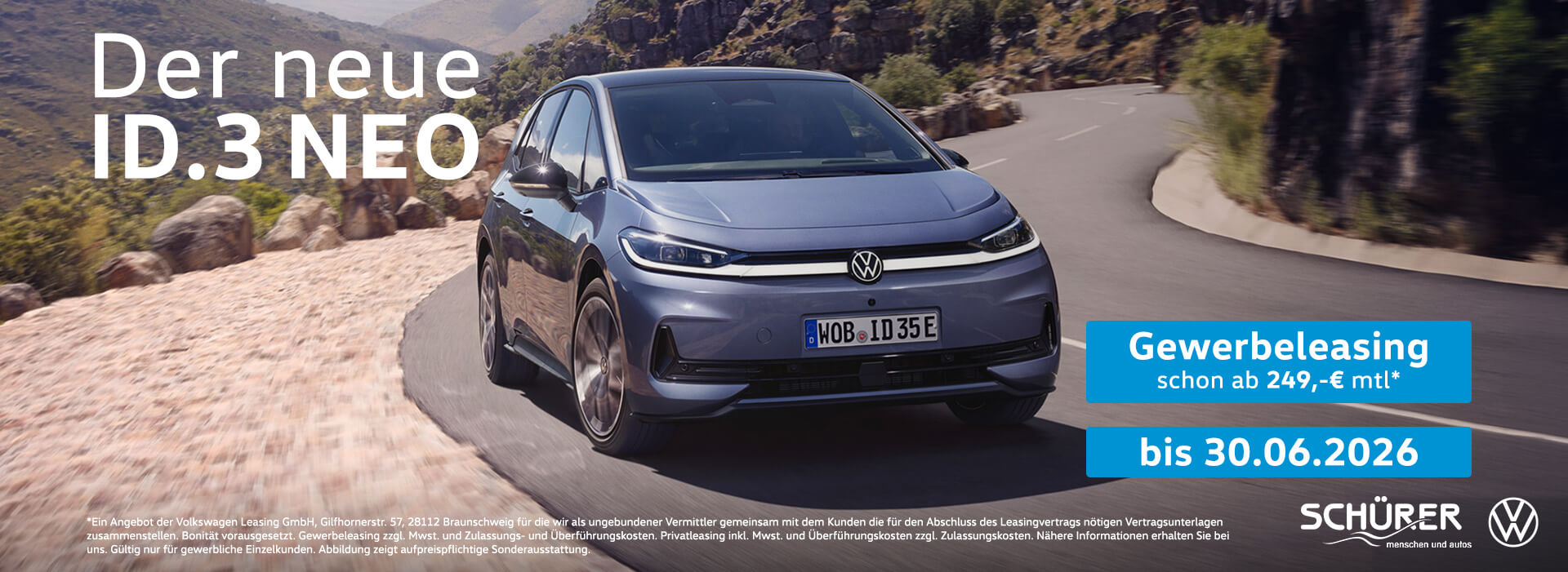 VW ID.3 Neo Gewerbeleasing Autohaus Schürer GmbH & Co. KG Dießen am Ammersee