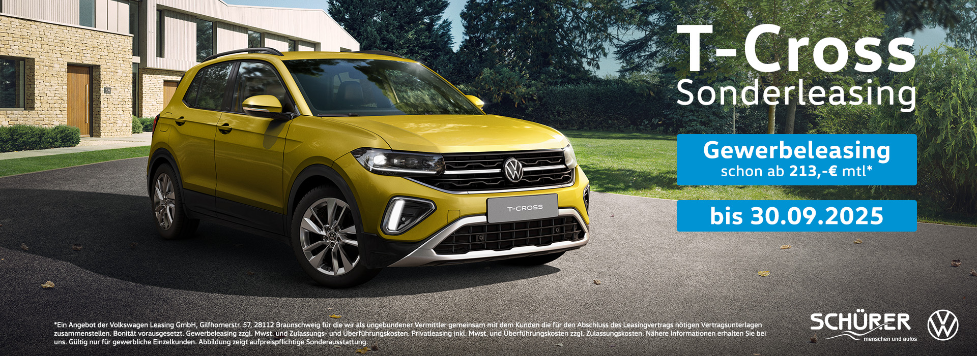 VW T-Cross Gewerbeleasing Autohaus Schürer GmbH & Co. KG Dießen am Ammersee