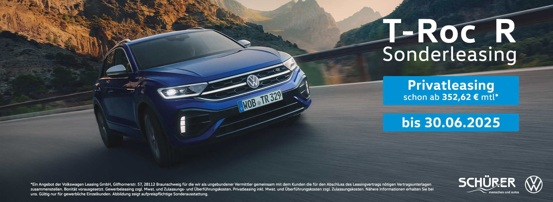 VW T-Roc R Privatleasing Autohaus Schürer GmbH & Co. KG Dießen am Ammersee