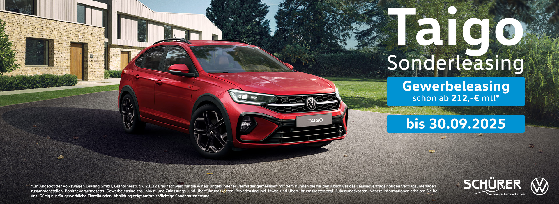 VW Taigo Gewerbeleasing Autohaus Schürer GmbH & Co. KG Dießen am Ammersee